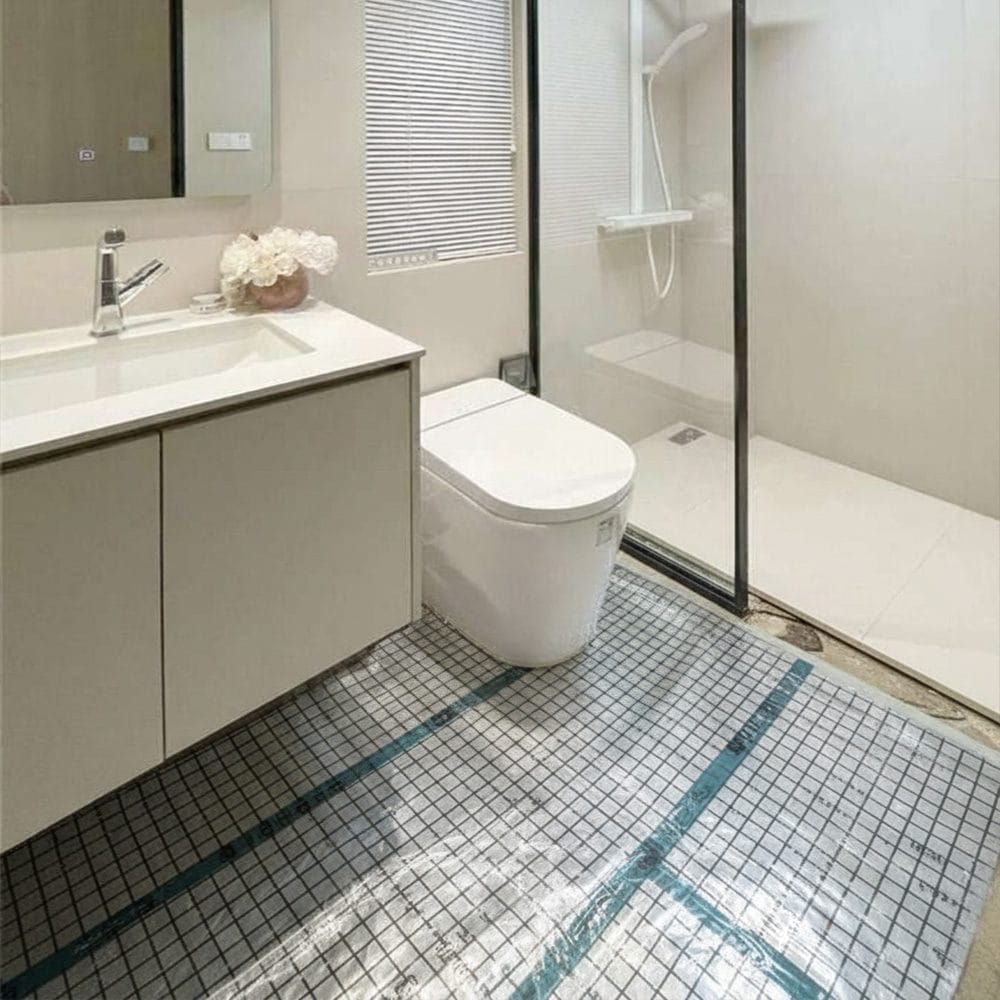 Waterproof Graphene Underfloor Heating Intelligent & Safe Bathroom-Specific Solution