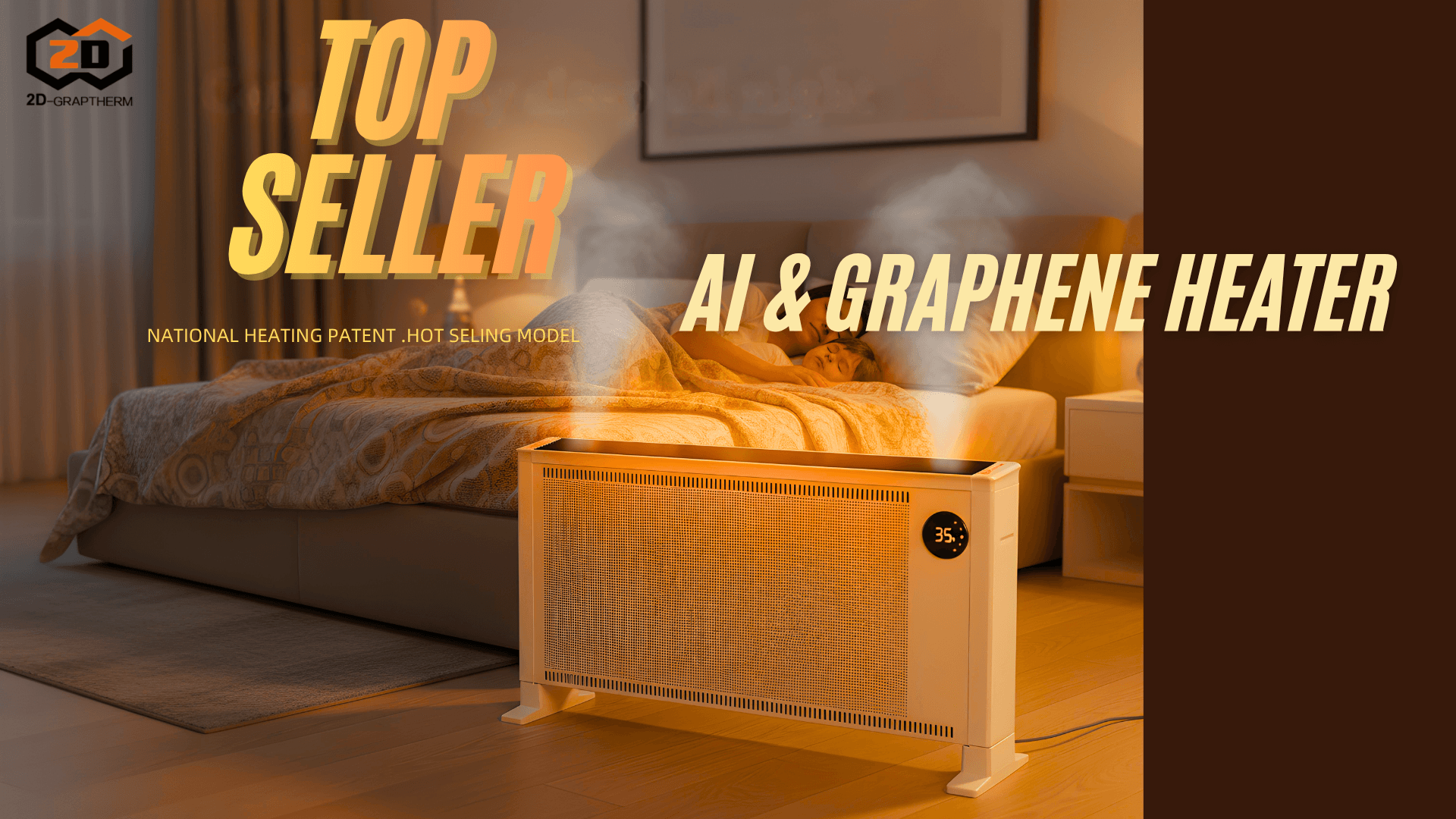 AI & Graphene Heater - National Heating Patent and Top Seller Model